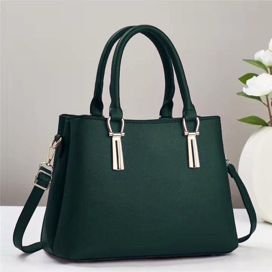 High Quality Cynthetic Leather Handbag With 3 Portion